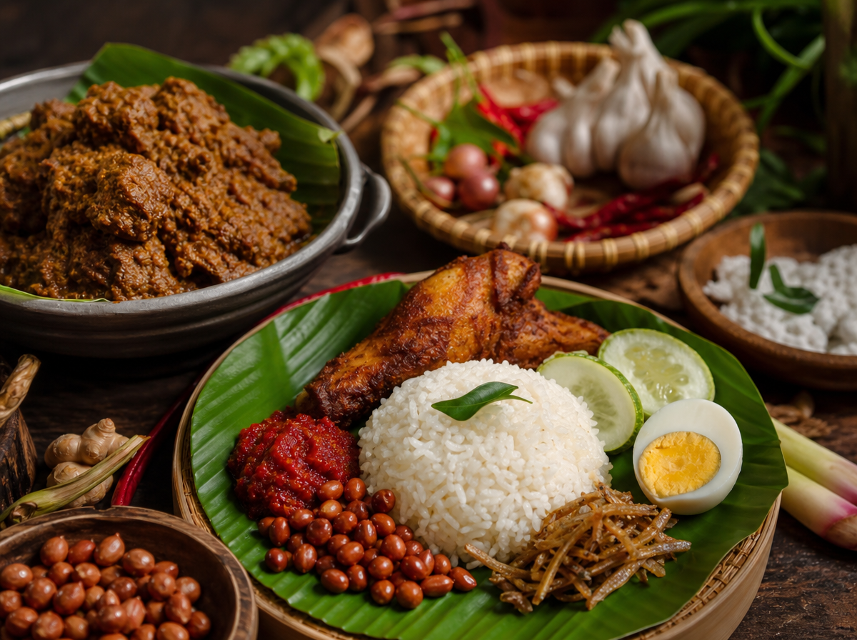 Firefly gpt image How Rendang and Nasi Lemak Can Anchor a Southeast Asian Culinary Journey Long before 778128