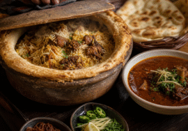Firefly gpt image The Sealed Pot and the Dawn Cauldron A South Asian Journey Through Hyderabadi Biryan 778128