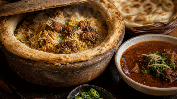 Firefly gpt image The Sealed Pot and the Dawn Cauldron A South Asian Journey Through Hyderabadi Biryan 778128