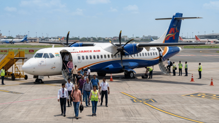 Firefly Gemini Flash Aviation Scare Alliance Air Tyre Burst A Delhi Bilaspur Alliance Air flight 9I 613 23093