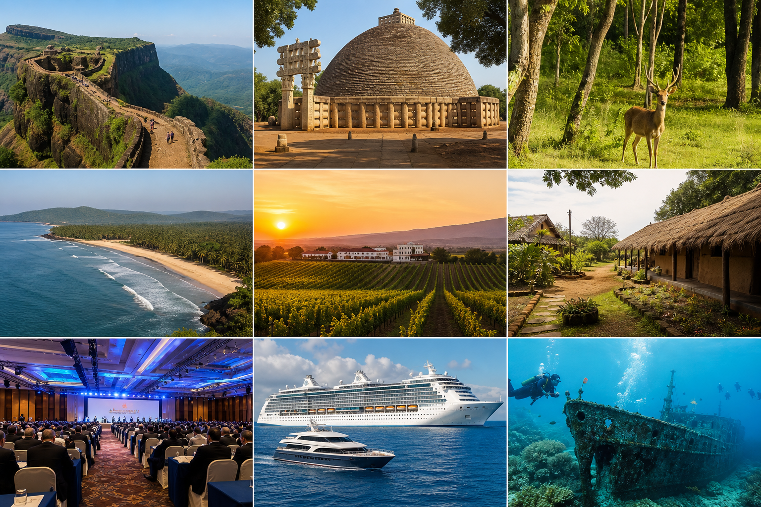 Firefly gpt image Maharashtra Targets ₹1 Lakh Crore in Tourism Investment Maharashtrahttp 70810