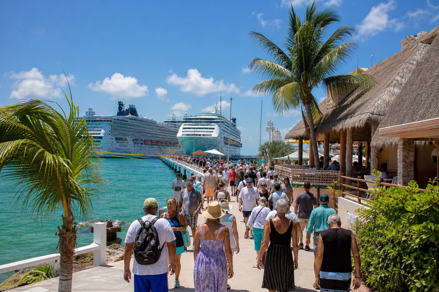 Firefly gpt image Mexicos Cruise Arrivals Rise 17.1 in First Half Mexico welcomed more than 70810