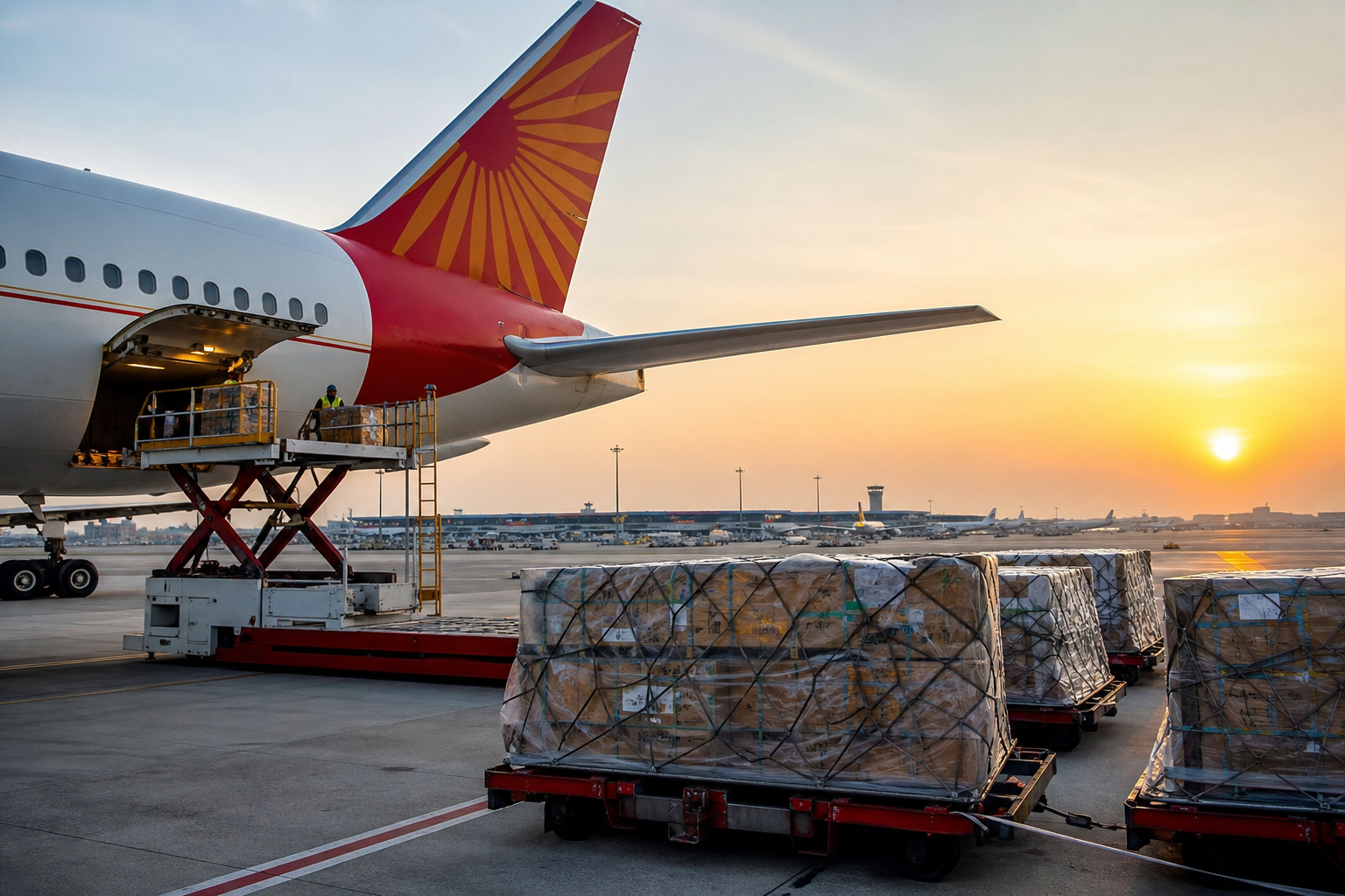 Firefly gpt image Air India cuts Delhi cargo trans shipment time to just 5–8 hours Air India has reduce 595244
