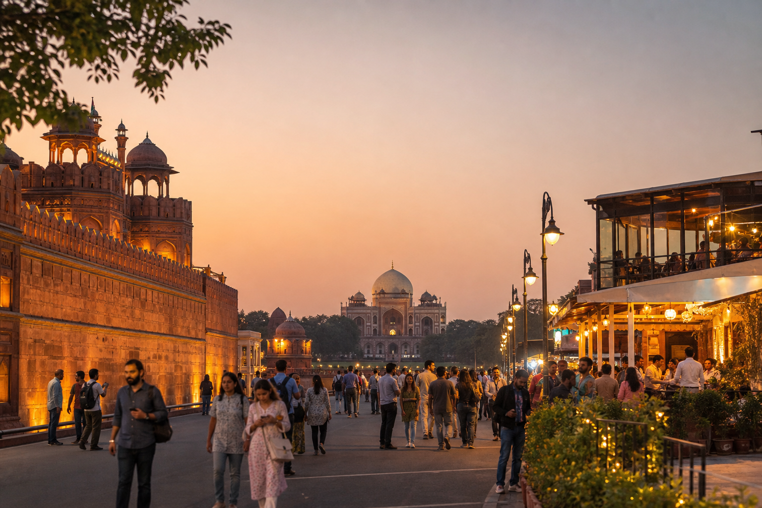 Firefly gpt image Delhi Plans Push for Festivals Heritage Walks and Night Economy Delhi may soon see 608830 1