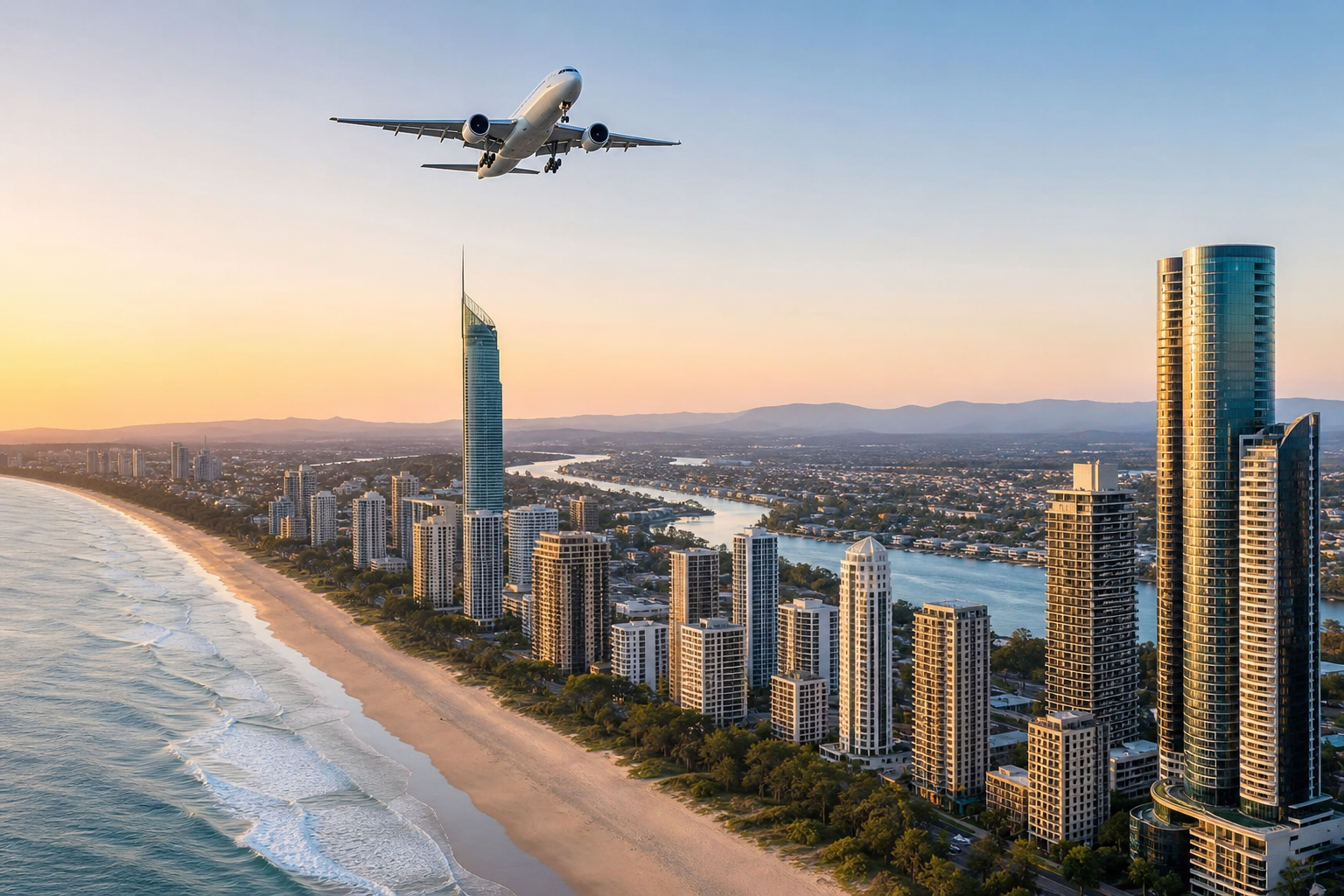 Firefly gpt image Gold Coast Pursues Additional International Air Services Tourism authorities on Aust 115732