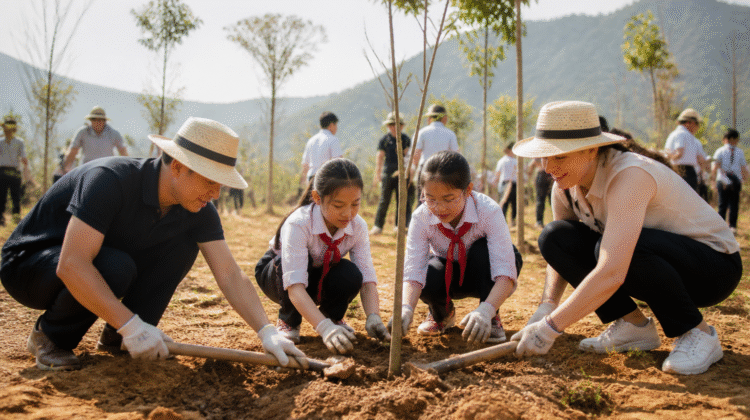 Firefly gpt image Vietnam hotel group commits US39500 annually to community tree planting The Anam Fo 595244
