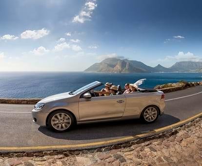 Scenic drive through Cape Town South Africa