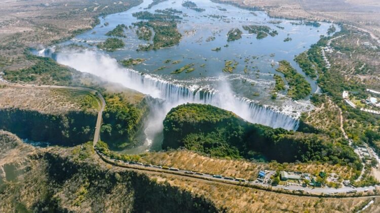 Victoria Falls between Zimbabwe and Zambia