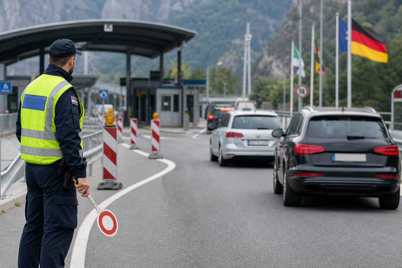 Firefly gpt image Germany extends Schengen land border checks until March 2027 Germany notified the EU 990811