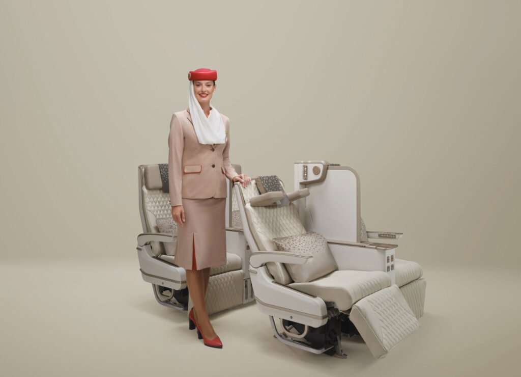 Emirates Debuts World's First Electric Premium Economy Seat on A350 2 emirates