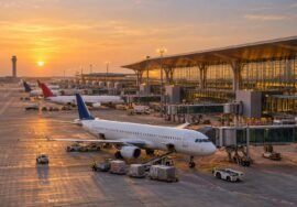 Jewar Airport infrastructure, AI-generated representative airport scene