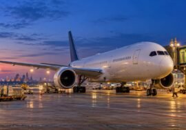 Copenhagen–Mumbai airline connectivity, AI-generated representative aircraft scene