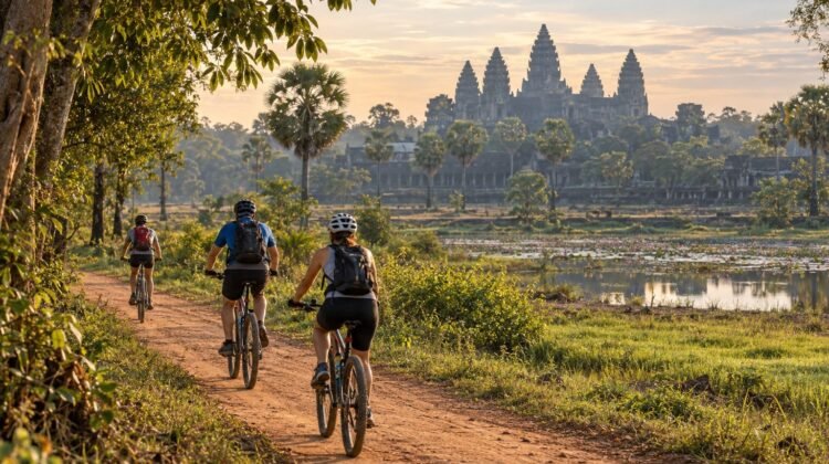 Adventure tourism near Siem Reap, AI-generated representative image