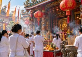 Phuket Vegetarian Festival shrine setting, AI-generated representative image