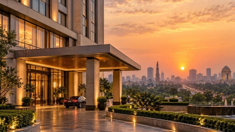AI-generated representative illustration: Delhi and Mumbai hotel revenue performance