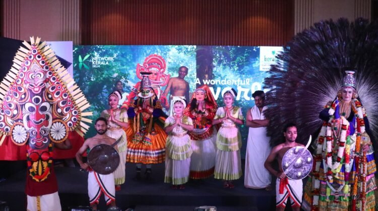 Kerala Tourism cultural performers at the New Delhi roadshow
