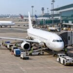 Domestic aviation — AI-generated representative Indian airport illustration