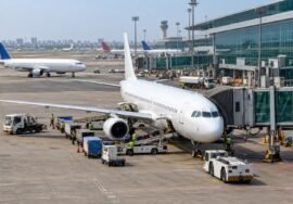 Domestic aviation — AI-generated representative Indian airport illustration