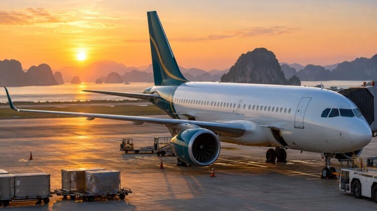 Vietnam Airlines connectivity — AI-generated representative aircraft illustration