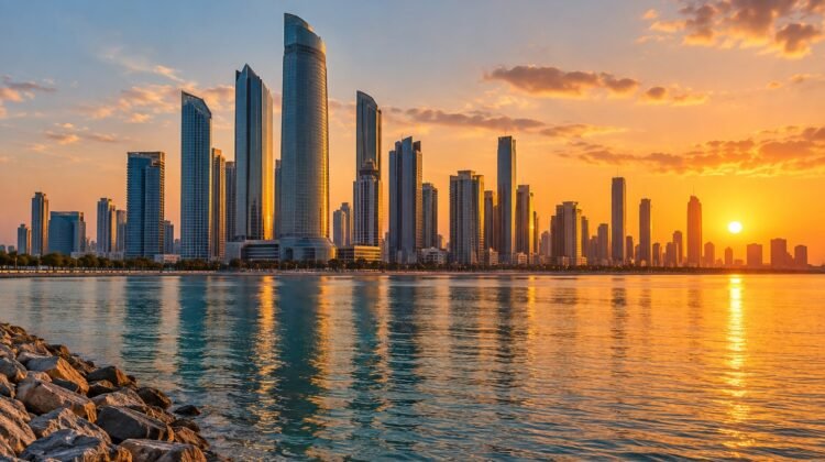 Abu Dhabi — AI-generated representative skyline illustration