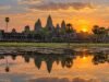 Pchum Ben tourism — AI-generated representative Angkor Wat illustration