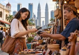 Tourism Malaysia — AI-generated representative mobile payment scene