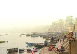 Ghats on the River Ganga, Varanasi.