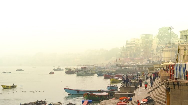Ghats on the River Ganga, Varanasi.