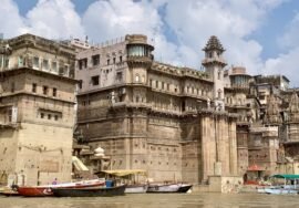 Brijrama Palace on the Varanasi riverfront.